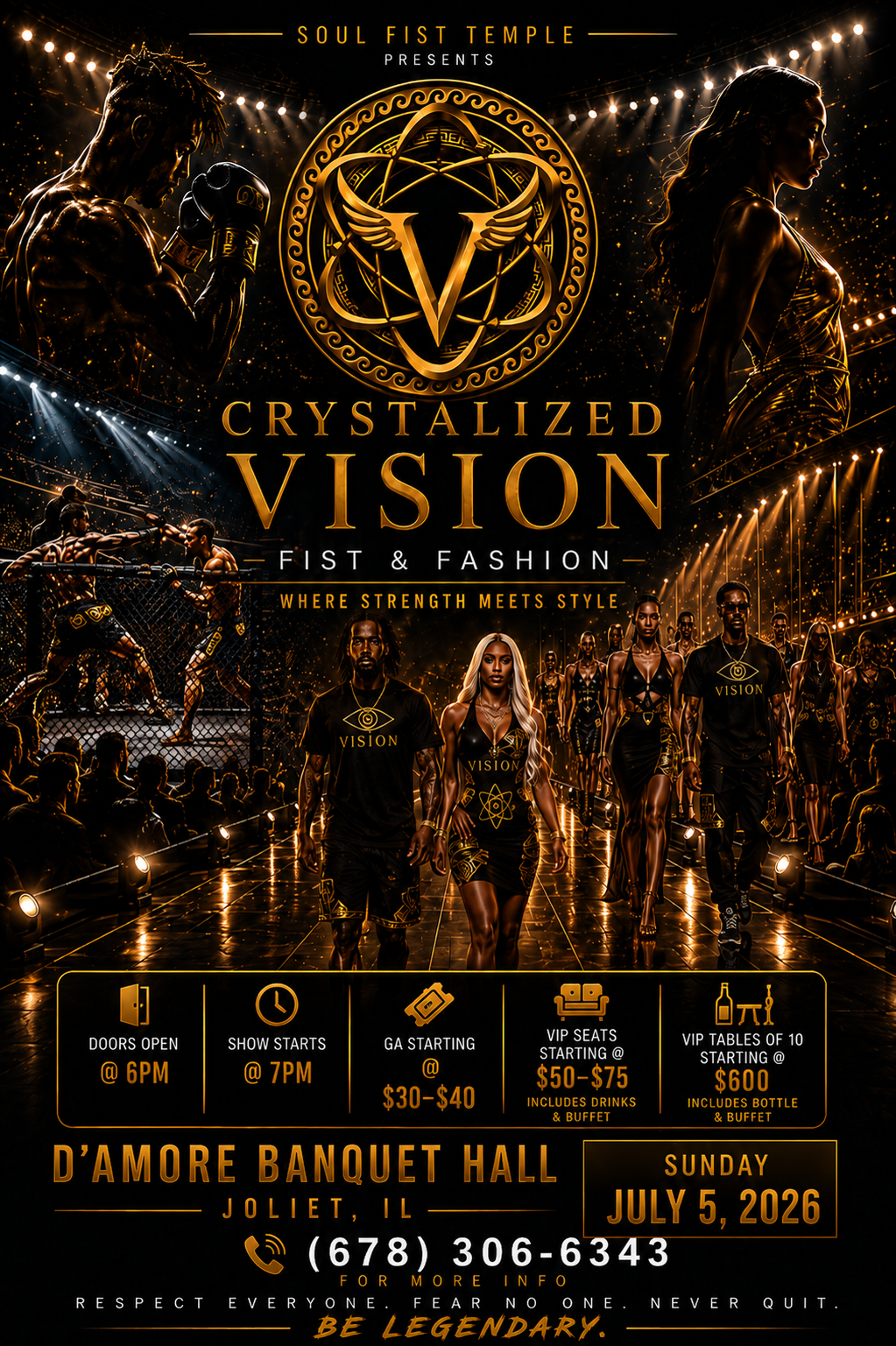 Fist & Fashion event poster